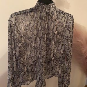 Snake skin blouse